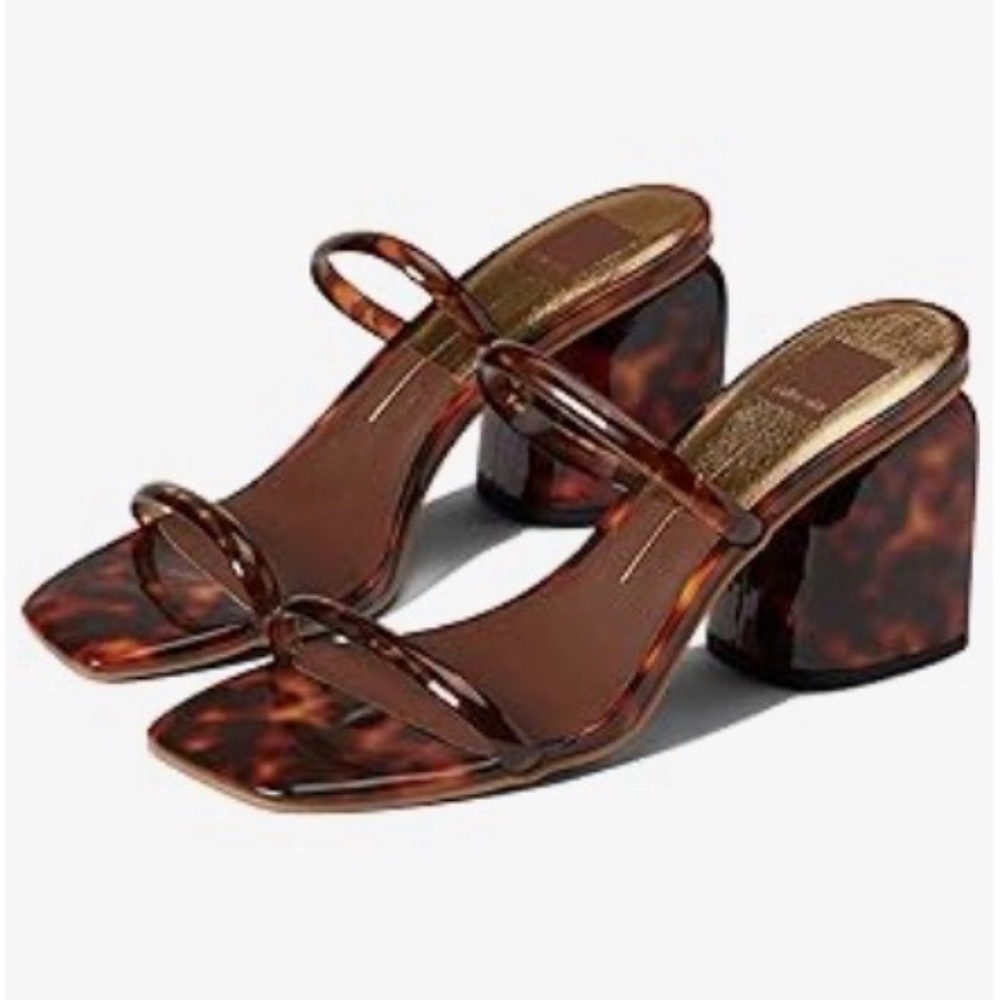 NWOT Dolce Vita Netra Sandals in Tortoise Vinyl